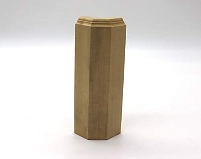 1" x 2 1/2" x 6" Poplar (Paint Grade) Outside Corner Base Block, Trim Molding (6)