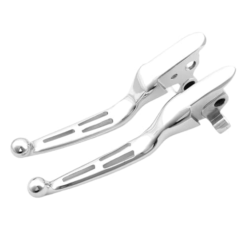 Levier de frein moto résistant en aluminium argent pour corriger le jeu de commande