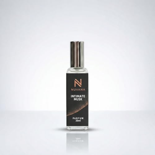 Image of Intimate Musk Perfume 20ml for Men & Women | Soft Musky Floral Fragrance with Bergamot, Amber & Vanilla | Long Lasting Pocket Parfum Spray | Daily Wear, Office, Travel & Date Night