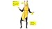 Rasta Imposta Ultimate Banana Fruit Costume Adult Unisex One Size