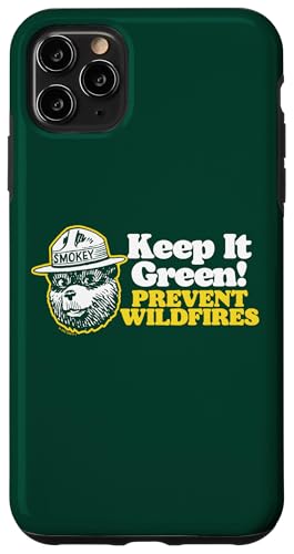Keep It Green! Prevent Wildfires Vintage Smokey Bear Retro X}zP[X iPhone 11 Pro Max p