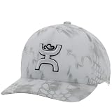 HOOEY Men's Chris Kyle Flexfit Fitted Hat (US, Alpha, Small, Medium, White Camo)