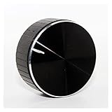 Aluminio + Perilla Potenciómetro Perilla Papón Altavoz Control de volumen Perilla Perilla de Audio 48x20mm
