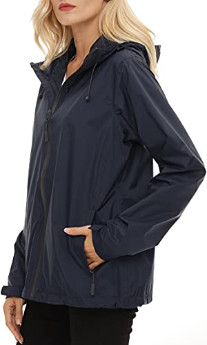 Image of Women's Rain Jacket Lightweight Waterproof Raincoat