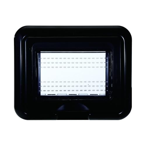IXTRIMA Placa con tapa y soporte de exterior IP55 3 plazas (hidrobox) compatible con Bticino Living Light, soporte estaño 3P color negro