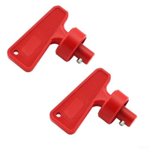 Image of 2 Pack Spare Isolator Switch Keys Red for Car Van Boat Truck Marine Vehicle Power Off Switch Replacement