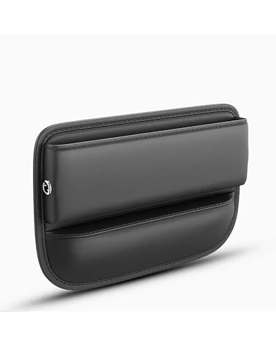 Soporte Vasos Agua Coche Caja Almacenamiento Hueco Asiento Coche Caja Almacenamiento Control Central Multifuncional Soporte Vasos Costura Asiento Caja Almacenamiento Cuero PU Portavasos Auto(Seat Gap