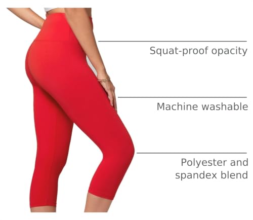 Image of Conceited High Waisted Ultra Soft Leggings for Women - Full Length, Capri Length and Biker Shorts - Available in Plus Size