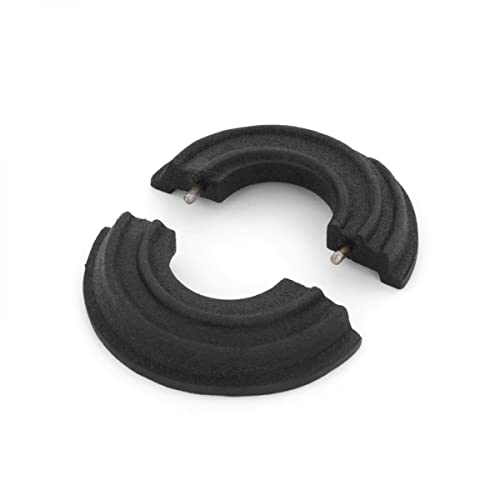 Bride de radiateur noire rosace décorative aluminium 2,5 cm IPS clipsable