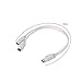 YINETTECH 2Pcs Keyboard Distributor 6Pin DIN Male to Female Cable 1 to 2 Splitter Cable Compatible with Sony PS2 Keyboard Mouse 30cm White