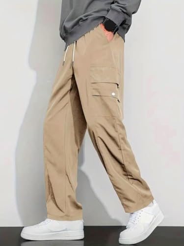 Image of LookMark Men's Cargo Pants Stylish and Comfortable | Men's Cargo Pants with Multiple Pockets | Ideal for Casual Wear, Outdoor Activities, and Everyday Use