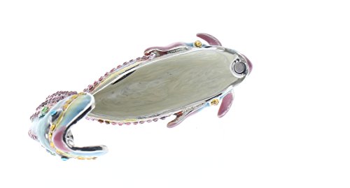 Pink Color Angel Fish Jeweled Swarovski Crystal Decorative Trinket Box #TOP6