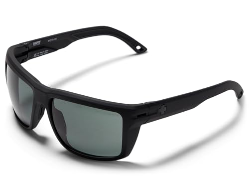 Spy Optic Gafas de sol para hombre, Mate negro, 59mm