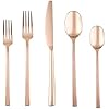 Cambridge Silversmiths Beacon 20-Piece Set, Service for 4, Copper Mirror/Rose Gold