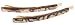 France Luxe Bobby Pin Pair on Gold Wire - Onyx