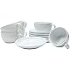 Cappuccino Tassen Set 12-teilig – 200 ml – Weiß – Porzellan