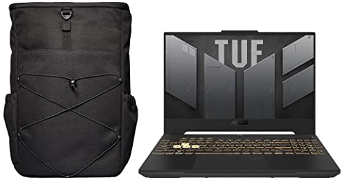 Image of ASUS TUF Gaming F15 (2022), 15.6-inch (39.62 cms) FHD 300Hz, Intel Core i7-12700H 12th Gen, RTX 3060 6GB Graphics, Gaming Laptop, FX507ZM-HF068WS + VP5700 TUF 17 inch (43.18 cm) Backpack (Black)