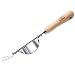 Cate's Garden Garden Hand Weeder Premium Gardening Tool for Weeding Your Garden - Heavy Duty Stainless Steel, Smooth Natural Ash Wood Handle and Leather Strap