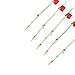 15 Pcs Ice Fishing Rod Tip, Mini Winter Ice Fishing Rod Top Tip Double Thicken Fishing Rod Tip Portable Fishing Pole Parts for Outdoor Ice Fishing