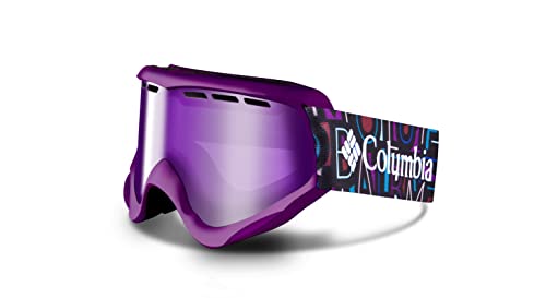 Columbia Unisex Kid's Snow Goggles SNOWCATION - Typo Pink/White with Pink Ion Lens