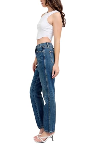 Judy Blue High Waist Rigid Magic Non Destroy Straight Jeans, Inseam 30"4