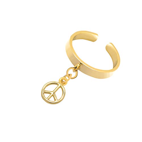 Image of Spinningdaisy Dangling Mighty Tiny Charm Adjustable Ring
