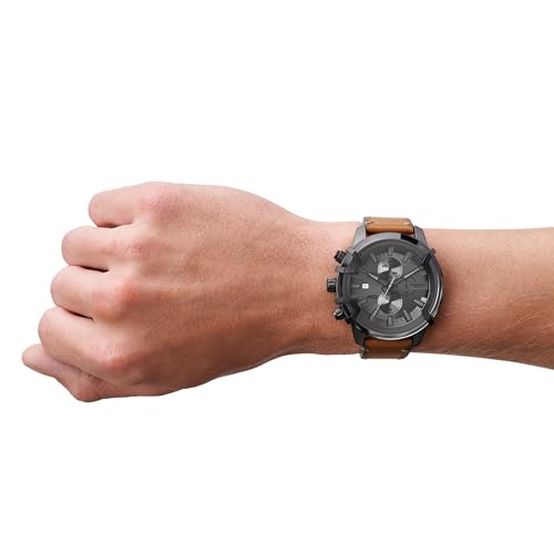 Diesel Griffed Men's Watch with Stainless Steel, Leather, or Silicone Band; 48mm or 42mm Chronograph
