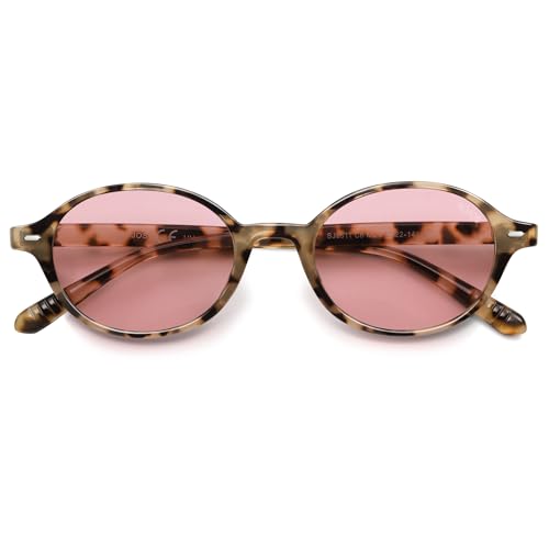 SOJOS Retro Oval Round Polarized Sunglasses SJ2611