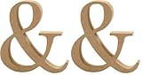 Creativ und MDF Symbol, Braun, 13 x 2 cm (Packung mit 2)