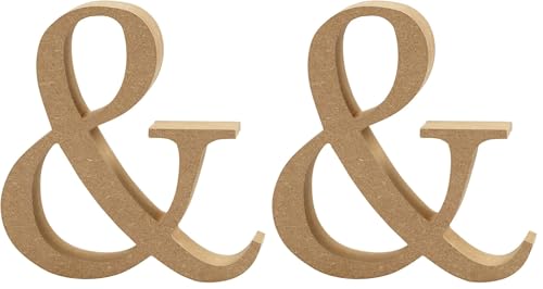 Creativ und MDF Symbol, Braun, 13 x 2 cm (Packung mit 2)