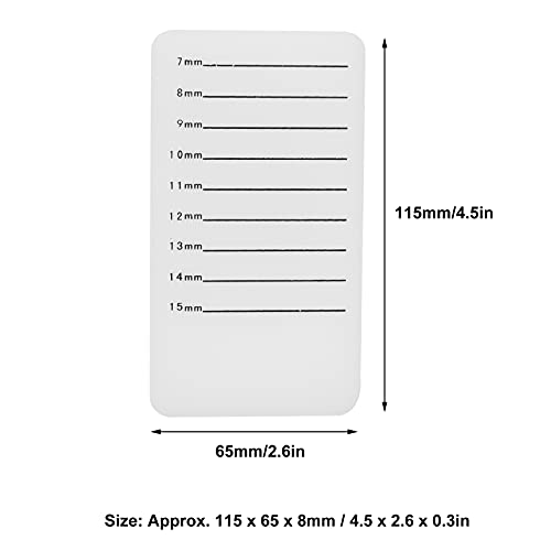 Bandeja De Placa De Extensão Suporte De Cola Adesiva Para Cílios Com Escala, Almofadas De Extensões