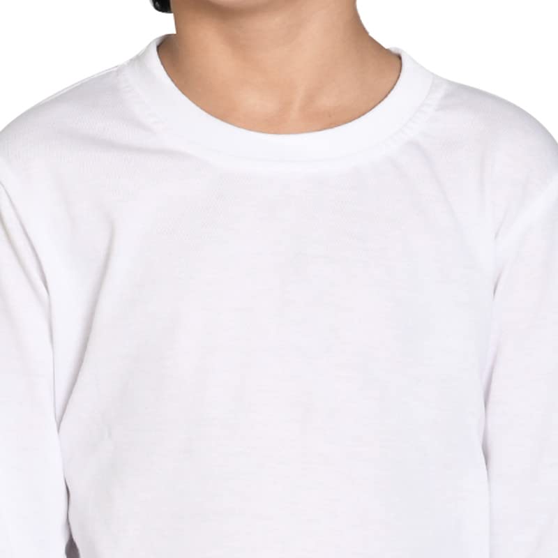 Image of Nusyl Boys Solid Cotton Blend Tshirts - Soft & Comfortable Full-Sleeves T-Shirts | Casual Wear for Kids & Teen Boys | Full Sleeves T-Shirts |- NUBCTSF001-PO2-1