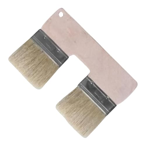 Pincel doble de 7,62 cm, doble pincel para pared, herramienta de pintura, pincel de textura para manualidades