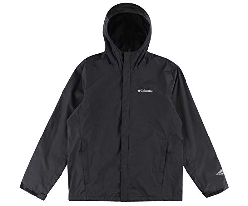 Columbia Road to Rain II Omni Tech Waterproof Mens Rain Jacket (XL) Black