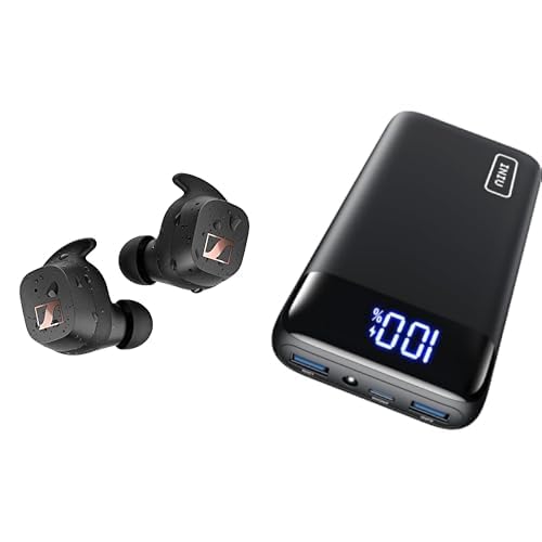 Sennheiser Sport True Wireless Ohrhörer – Bluetooth-In-Ear-Ohrhörer & INIU Power Bank, 20000mAh Power Bank Schnellladefunktion USB C Input & Output