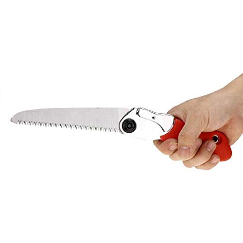 anruo 130 mm garden pruning saw 9 tooth folding manual pruning saw with non-slip handle outdoor gardening tree pruning tool