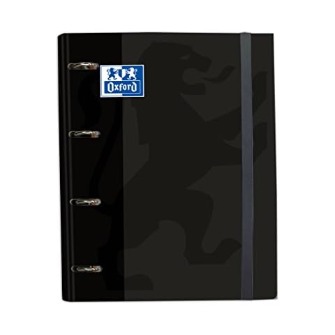 Archivador Oxford 4 Anillas A4+ con Recambio Cuadrícula 5x5 Cover