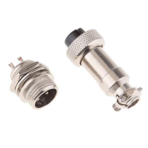 Bnf® 2xPair GX12 2Pins Waterproof Male Female Panel Metal Aviation Wire Connector Consumer Electronics | TV Video & Home Audio | TV Video & Audio Accessories | Audio Cables & Interconnects-image-25