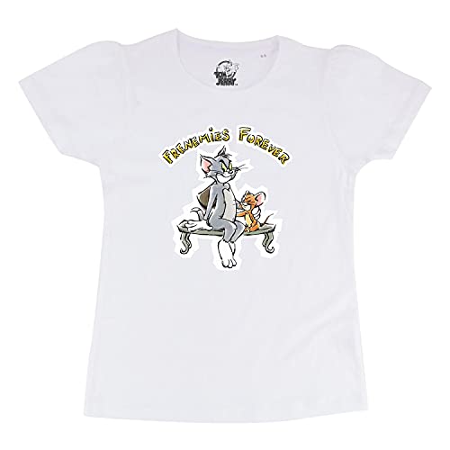 Image of Tom & Jerry by Wear Your Mind Girl's Regular Fit T-Shirt