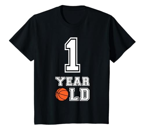 1 anno vecchio basket compleanno camicia ragazzi 1° compleanno regalo Maglietta