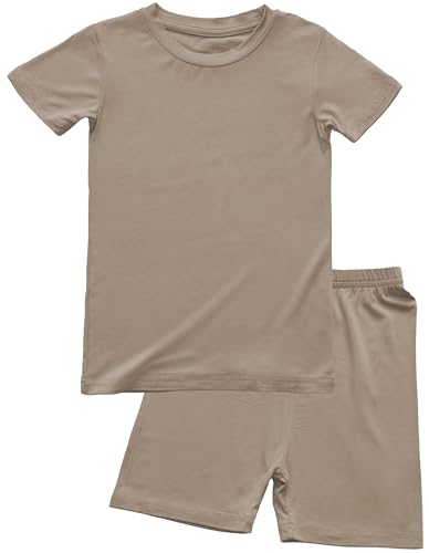 Image of BABY 2T-10Y Toddler Kids Girls Boys Soft Comfy 2pcs Set Short Sleeve Shirts and Pants Sets