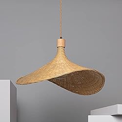 Lampara Bambu Habitacion LEDKIA LIGHTING Lámpara Colgante Bambú Kathu Netsie 1684x520x520 mm Camel E27 Casquillo Gordo Bambú Decoración Salón, Habitación, Dormitorio
