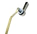 Universal Offset Decorative Front, Side, Corner, or Angle Mount Toilet Tank Flush Trip Lever Handle with Metal Nut, Fits Most Toilets (Satin Nickel)