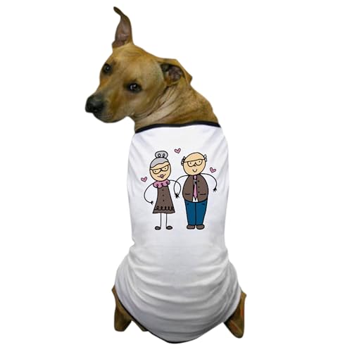 CafePress Elderly Couple Dog T Shirt Dog T-Shirt, Pet Clothing, Funny Dog Costume