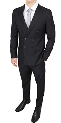 Robe pour homme noire 46 costume élégant double face pour cérémonie formelle