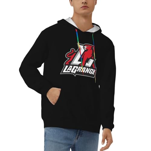 Lagrange College Hoodie Men'S Hooded Casual Sweatshirt Drawstring Pullover With Pocket