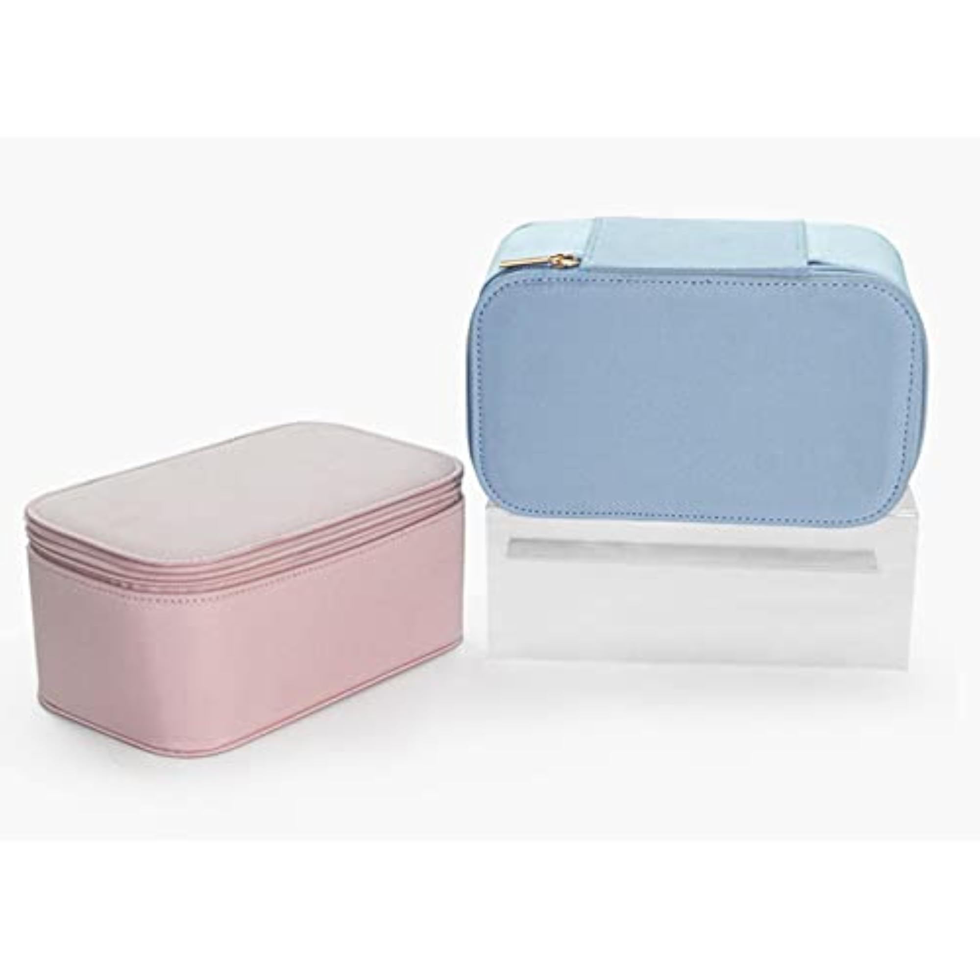 Portable Makeup Bag Organizer, Oxford Cloth, Blue