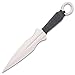 Honshu 3-Piece Kunai Set with Sheath - One-Piece 3Cr13 Stainless Steel Construction, Cord-Wrapped Handles, Open-Ring Pommels, Ideal for Knife Throwing Competitions - Length 12”