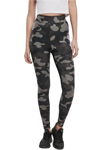 Urban Classics Damen Ladies Camo Leggings, Dark camo, XS