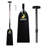 Z&J SPORT Drachenboot Paddel Koolstofvezel mit Anti-Rutsch-Griff, Verstelbare IDBF peddel für Drachenboot 110cm-132cm mit T-Griff (1 Stück)